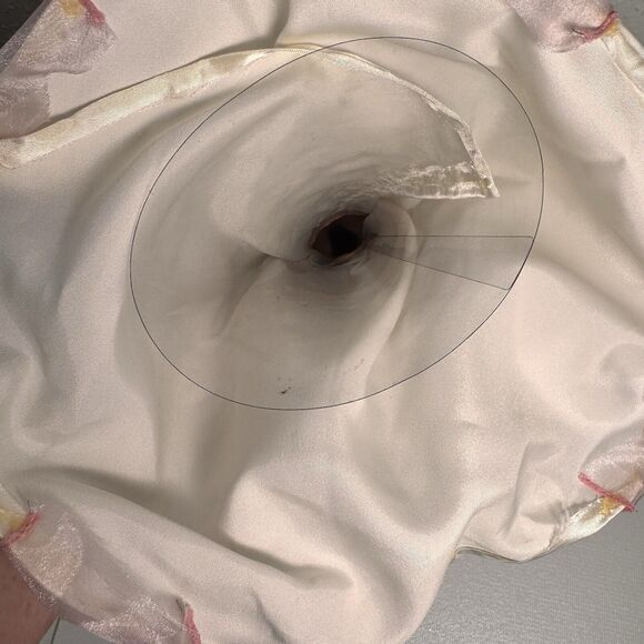 Handmade Satin Angel Christmas Tree Topper Holiday Decor Vintage - Picture 6 of 6